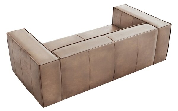 Világosbarna bőr kanapé 212 cm Madame – Windsor & Co Sofas