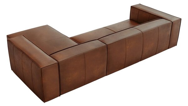 Konyakbarna bőr sarokkanapé (jobb oldali) Madame – Windsor & Co Sofas