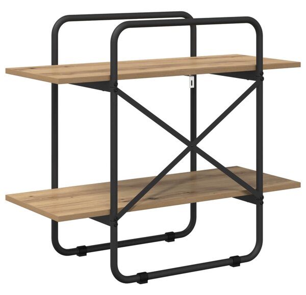 Könyvespolc 2 szintes 60 x 35 x 70 cm PB Kézműves Tölgy