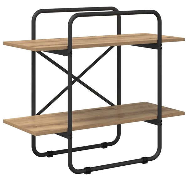 Könyvespolc 2 szintes 60 x 35 x 70 cm PB Kézműves Tölgy
