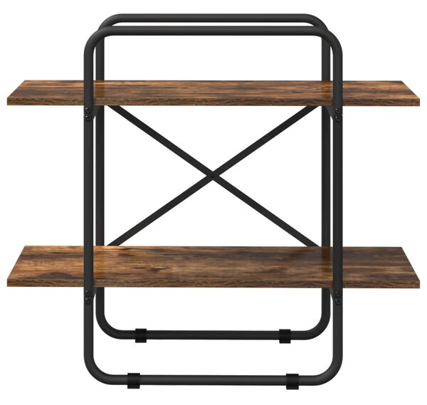 Könyvespolc 2 szintes 60 x 35 x 70 cm PB Füstös Tölgy