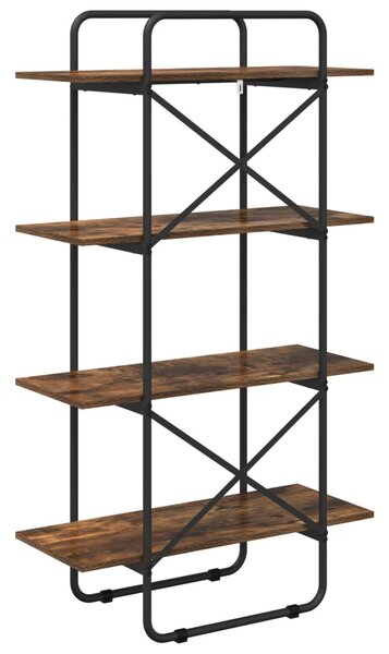 Könyvespolc 4 szintes 60 x 35 x 140 cm PB Füstös Tölgy