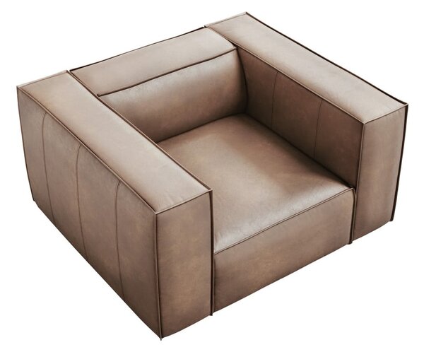 Világosbarna bőr fotel Madame – Windsor & Co Sofas