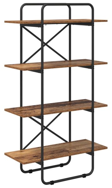 Könyvespolc 4 szintes 60 x 35 x 140 cm PB Tölgyfa