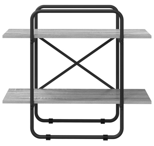 Könyvespolc 2 szintes 60 x 35 x 70 cm PB Szürke Sonoma