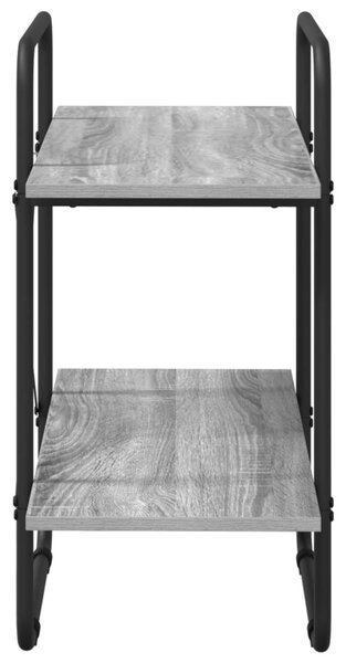 Könyvespolc 2 szintes 60 x 35 x 70 cm PB Szürke Sonoma