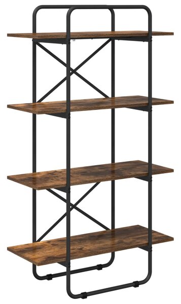 Könyvespolc 4 szintes 60 x 35 x 140 cm PB Füstös Tölgy
