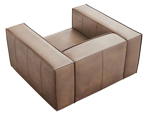 Világosbarna bőr fotel Madame – Windsor & Co Sofas