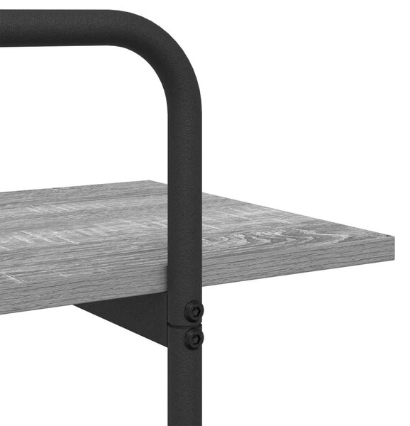 Könyvespolc 2 szintes 100 x 35 x 70 cm PB Szürke Sonoma