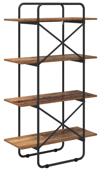 Könyvespolc 4 szintes 60 x 35 x 140 cm PB Tölgyfa