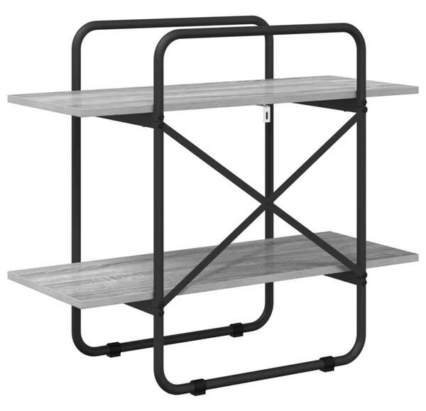 Könyvespolc 2 szintes 60 x 35 x 70 cm PB Szürke Sonoma