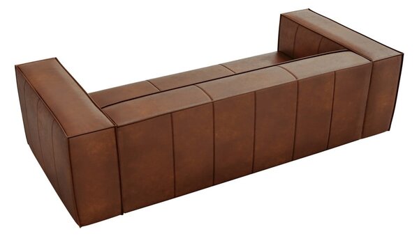 Konyakbarna bőr kanapé 227 cm Madame – Windsor & Co Sofas