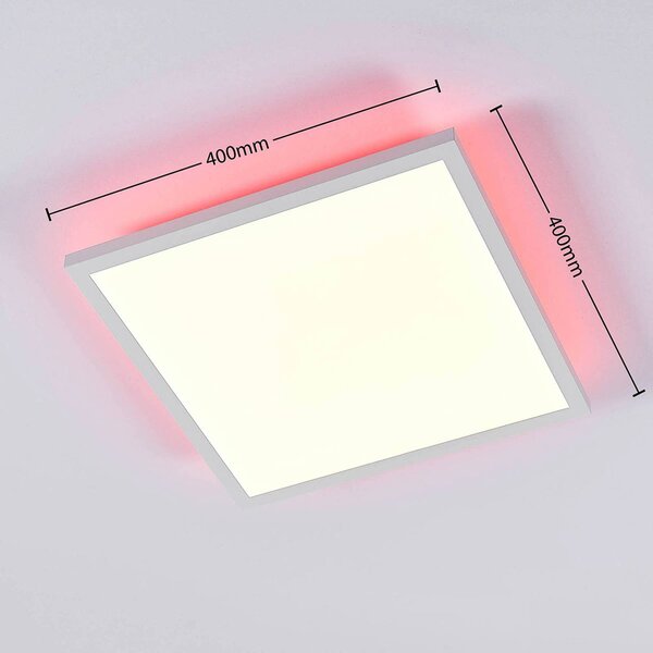 Arcchio LED panel Brenda, 40 x cm, CCT, távvezérléssel, dimmelhető, Fehér / opál, Nappali / Étkező, Modern