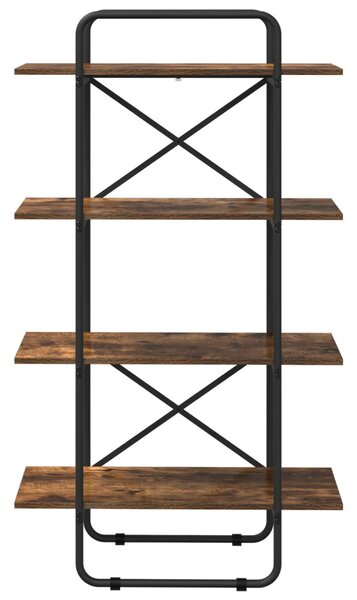 Könyvespolc 4 szintes 60 x 35 x 140 cm PB Füstös Tölgy