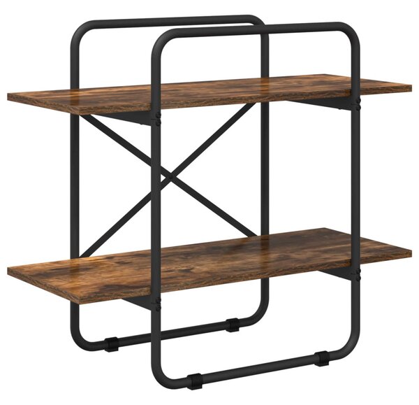 Könyvespolc 2 szintes 60 x 35 x 70 cm PB Füstös Tölgy