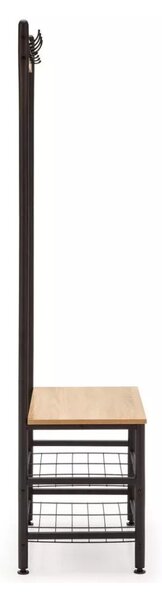 Intenso Home előszobai ruhafogas cipőtartó polcokkal 60 x 175cm sonoma tölgy