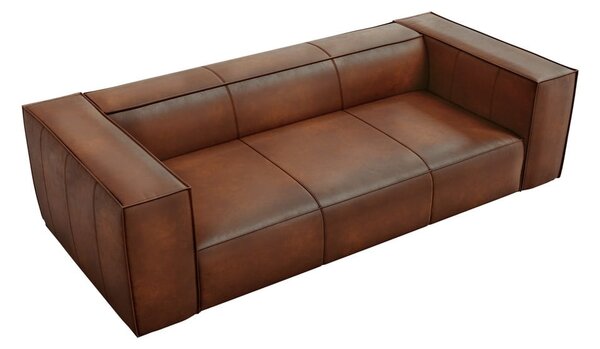Konyakbarna bőr kanapé 227 cm Madame – Windsor & Co Sofas