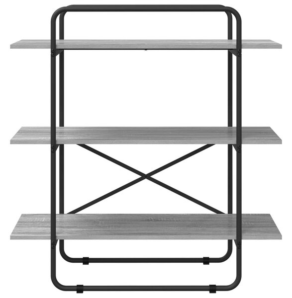 Könyvespolc 3 szintes 100 x 35 x 105 cm PB Szürke Sonoma