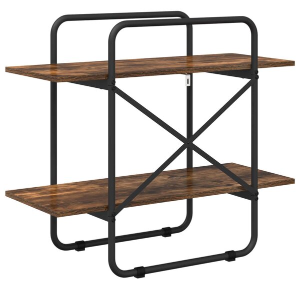 Könyvespolc 2 szintes 60 x 35 x 70 cm PB Füstös Tölgy