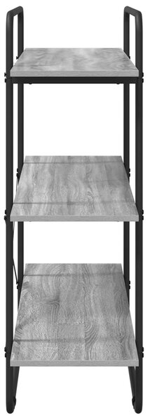 Könyvespolc 3 szintes 100 x 35 x 105 cm PB Szürke Sonoma