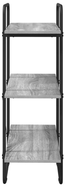Könyvespolc 3 szintes 60 x 35 x 105 cm PB Szürke Sonoma