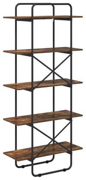 Könyvespolc 5 szintes 60 x 35 x 175,5 cm PB Füstös Tölgy