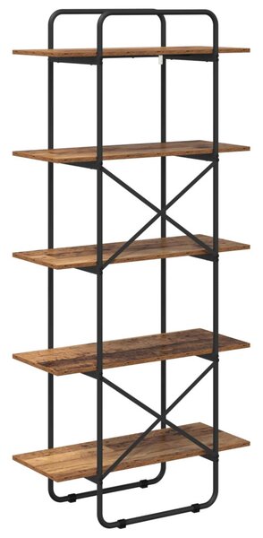 Könyvespolc 5 szintes 60 x 35 x 175,5 cm PB Tölgyfa