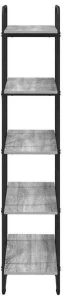Könyvespolc 5 szintes 60 x 35 x 175,5 cm PB Szürke Sonoma