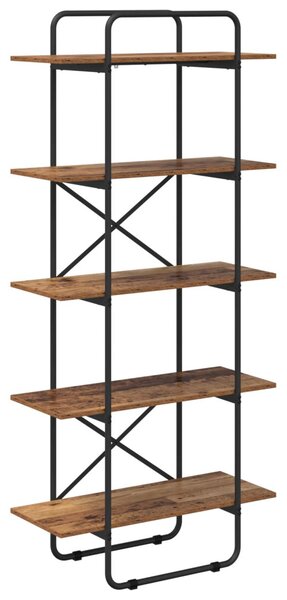 Könyvespolc 5 szintes 60 x 35 x 175,5 cm PB Tölgyfa