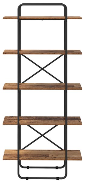 Könyvespolc 5 szintes 60 x 35 x 175,5 cm PB Tölgyfa