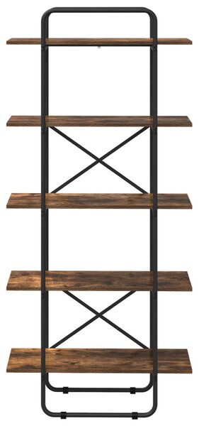 Könyvespolc 5 szintes 60 x 35 x 175,5 cm PB Füstös Tölgy