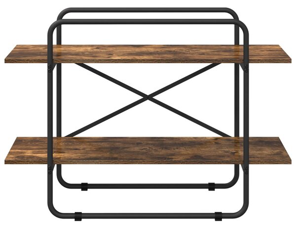 Könyvespolc 2 szintes 100 x 35 x 70 cm PB Füstös Tölgy