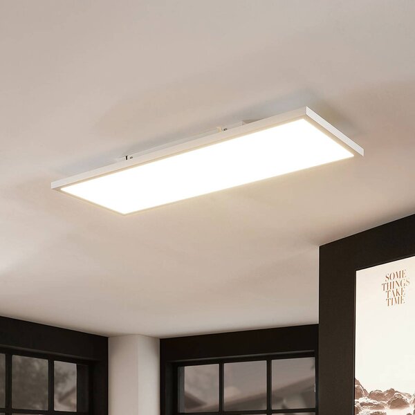 Arcchio LED panel Brenda, 80 x 30 cm, CCT, távvezérléssel, dimmelhető, Fehér / opál, Nappali / Étkező, Modern