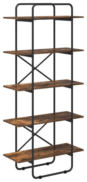 Könyvespolc 5 szintes 60 x 35 x 175,5 cm PB Füstös Tölgy