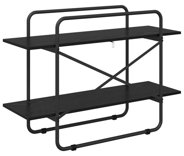 Könyvespolc 2 szintes 100 x 35 x 70 cm PB Fekete Tölgy