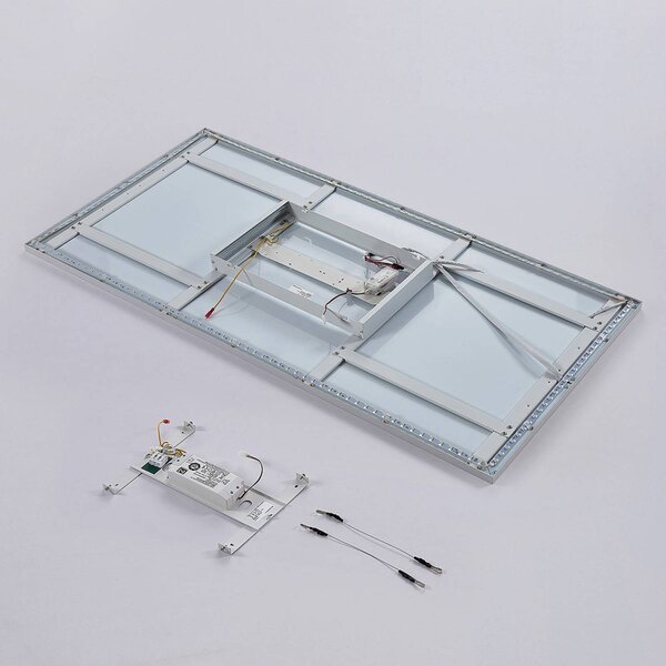 Arcchio LED panel Brenda, 120 x 60 cm, CCT, távvezérléssel, dimmelhető, Fehér / opál, Nappali / Étkező, Modern