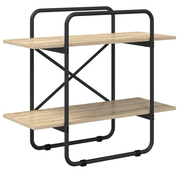 Könyvespolc 2 szintes 60 x 35 x 70 cm PB Sonoma Tölgy