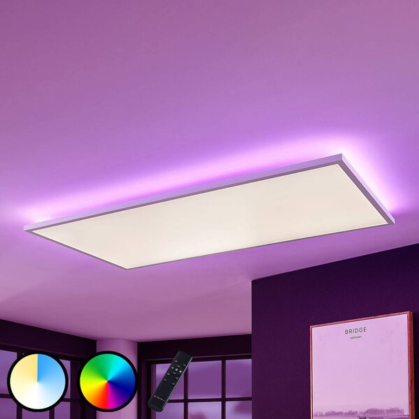 Arcchio LED panel Brenda, 120 x 60 cm, CCT, távvezérléssel, dimmelhető, Fehér / opál, Nappali / Étkező, Modern