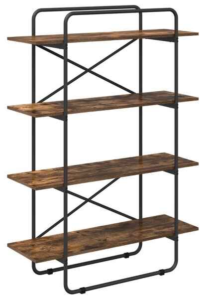Könyvespolc 4 szintes 100 x 35 x 140 cm PB Füstös Tölgy