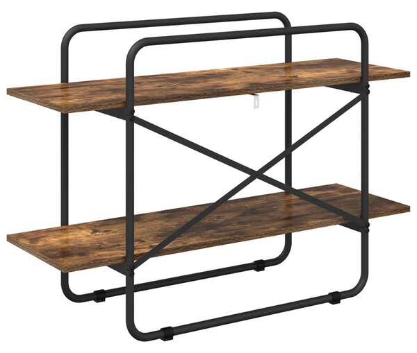 Könyvespolc 2 szintes 100 x 35 x 70 cm PB Füstös Tölgy
