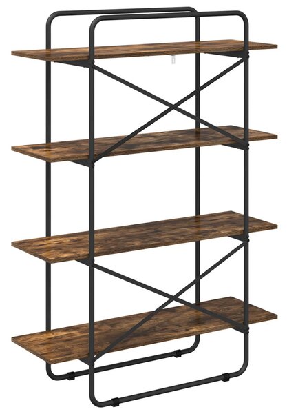 Könyvespolc 4 szintes 100 x 35 x 140 cm PB Füstös Tölgy