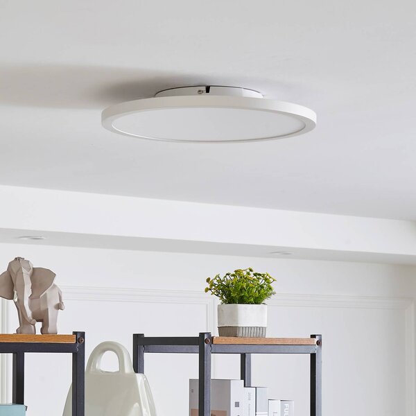 Arcchio LED mennyezeti lámpa Brenda, Ø 40 cm, CCT, távvezérléssel, dimmelhető, Fehér / opál, Nappali / Étkező, Modern