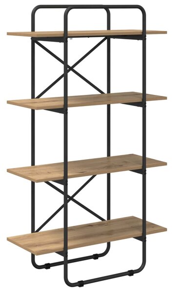 Könyvespolc 4 szintes 60 x 35 x 140 cm PB Kézműves Tölgy