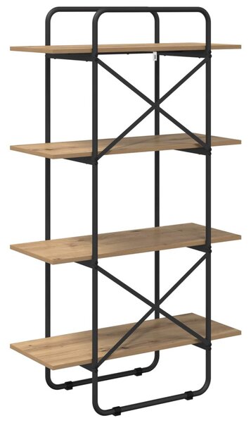 Könyvespolc 4 szintes 60 x 35 x 140 cm PB Kézműves Tölgy