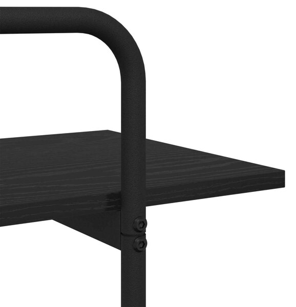 Könyvespolc 2 szintes 60 x 35 x 70 cm PB Fekete Tölgy