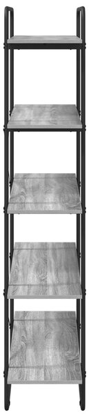 Könyvespolc 5 szintes 100 x 35 x 175,5 cm PB Szürke Sonoma