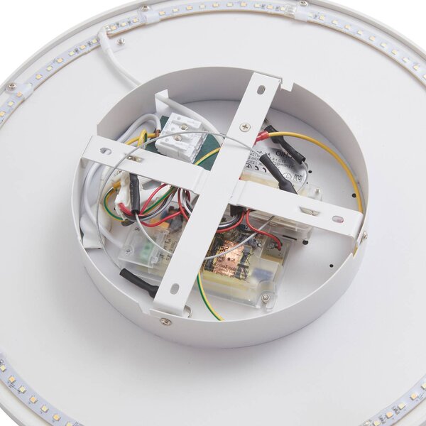 Arcchio LED mennyezeti lámpa Brenda, Ø 40 cm, CCT, távvezérléssel, dimmelhető, Fehér / opál, Nappali / Étkező, Modern