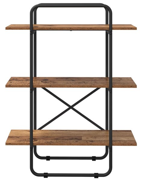 Könyvespolc 3 szintes 60 x 35 x 105 cm PB Tölgyfa
