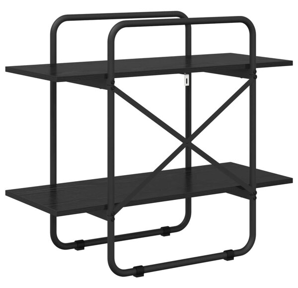 Könyvespolc 2 szintes 60 x 35 x 70 cm PB Fekete Tölgy
