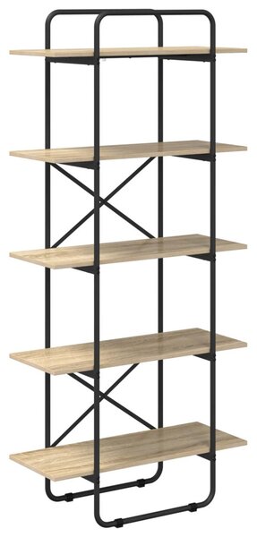 Könyvespolc 5 szintes 60 x 35 x 175,5 cm PB Sonoma Tölgy
